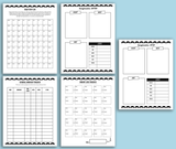 Healthy Living Printable Planner (Color + Black & White} - [122 pages]