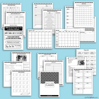 Healthy Living Printable Planner (Color + Black & White} - [122 pages]