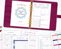 Deluxe Life Planner Printables(Black and White + Color) {76 Pages}
